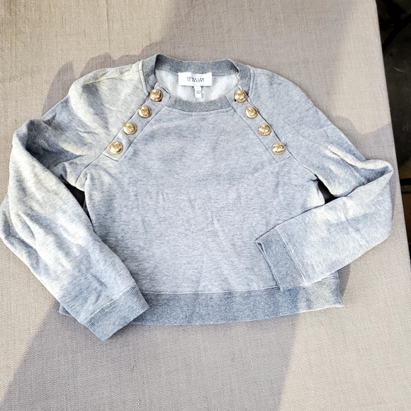 10 Crosby Derek Lam Sweaters - 3/$50 Derek Lam Gray Sweater with Gold Button Accents